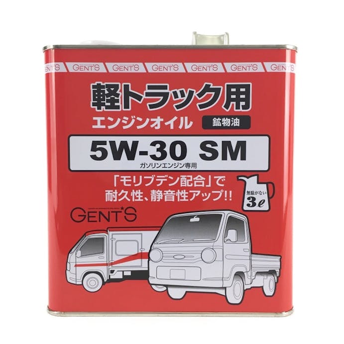 GENTS ジェンツ 軽トラック用エンジンオイル SM 5W-30 3L【SU】