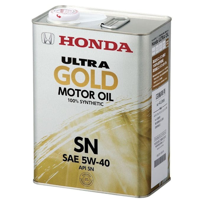 ホンダ ウルトラ GOLD モーターオイル SN SAE 5W-40 4L【SU】(販売終了)