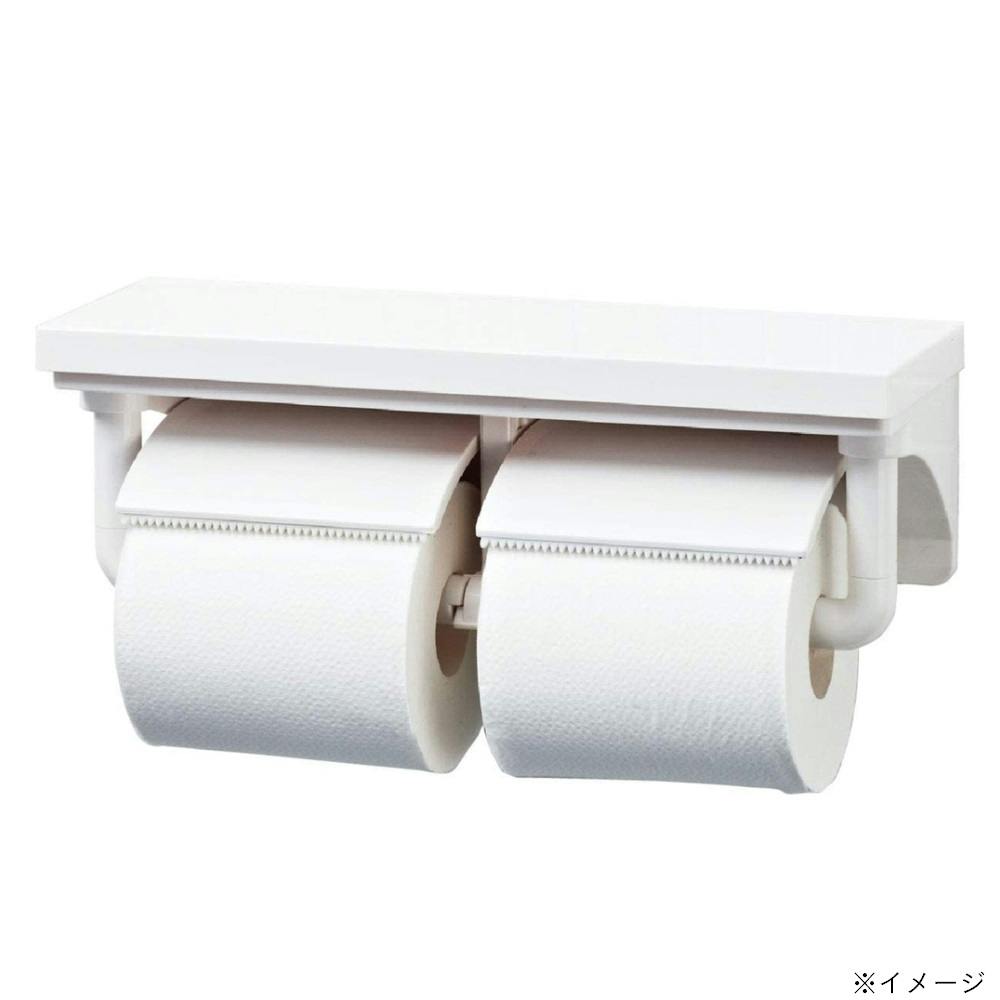 LIXIL 棚付2連紙巻き器 ホワイト CF-AA64/WA | リフォーム用品
