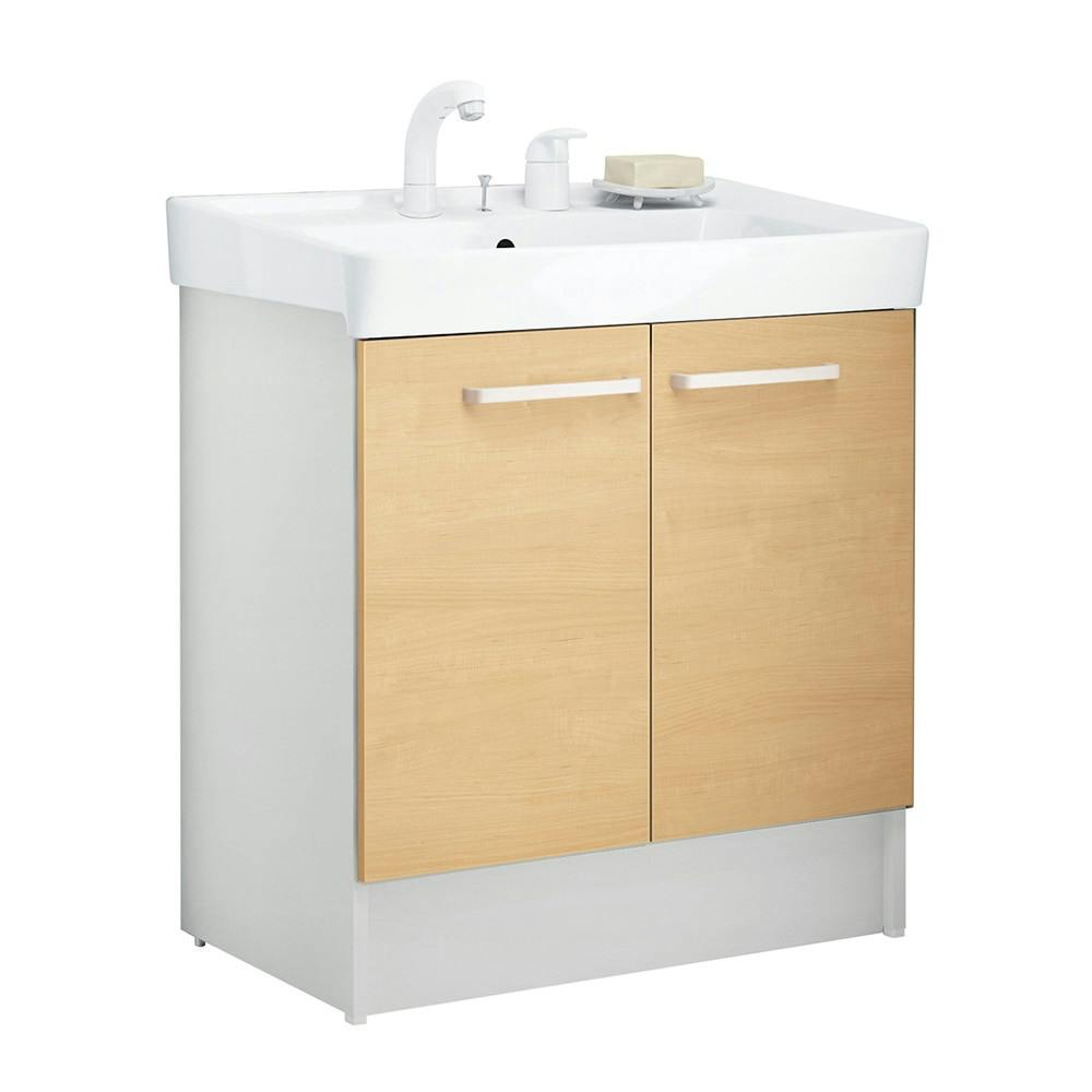 店舗取り置き限定 洗面化粧台 ｄ７シリーズ 幅７５ｃｍ 両開きタイプ シングルレバー洗髪シャワー水栓 寒冷地用 ホームセンター通販 カインズ