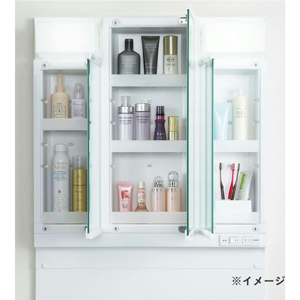 経典 新品 ミラーキャビネット68×50×15cm バス/トイレ収納 - www