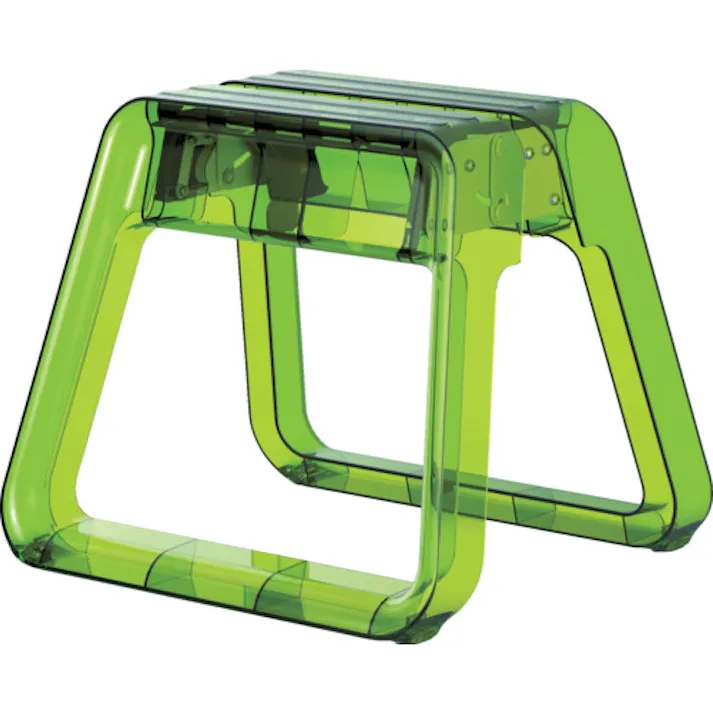 【CAINZ-DASH】ピカコーポレイション 樹脂製踏台 GEM STEP ライトグリーン GEMS-LG【別送品】