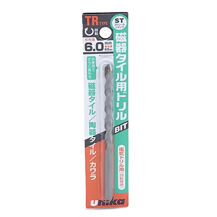 ユニカ 磁器タイル用ドリルビットTRタイプ 6.0mm TR6.0X100