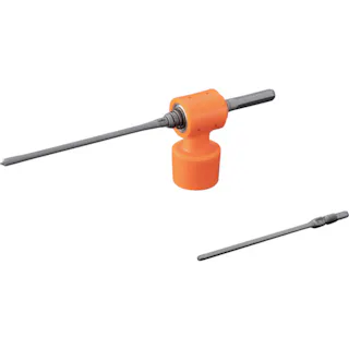 【CAINZ-DASH】ユニカ 吸塵ドリルシステム QビットUX振動用 Qアダプターシャンク ストレートタイプ φ6.4 QB 6.4 X 140B【別送品】