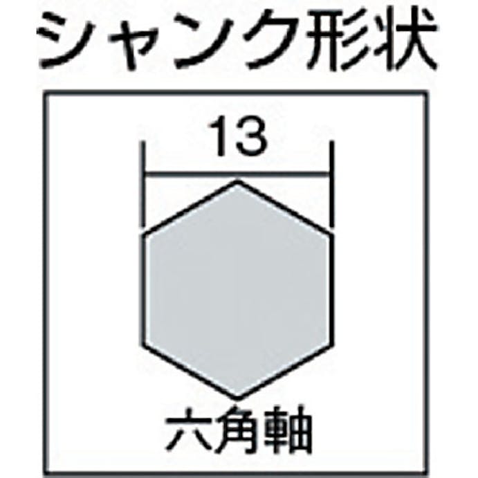 【CAINZ-DASH】ユニカ コンクリートドリル　六角軸ビット　ロングタイプ　１９．０×５０５ｍｍ HEXL19.0X505【別送品】