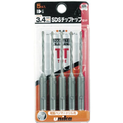 CAINZ-DASH】ユニカ チップトップドリルセット 3．4mm 5本セット