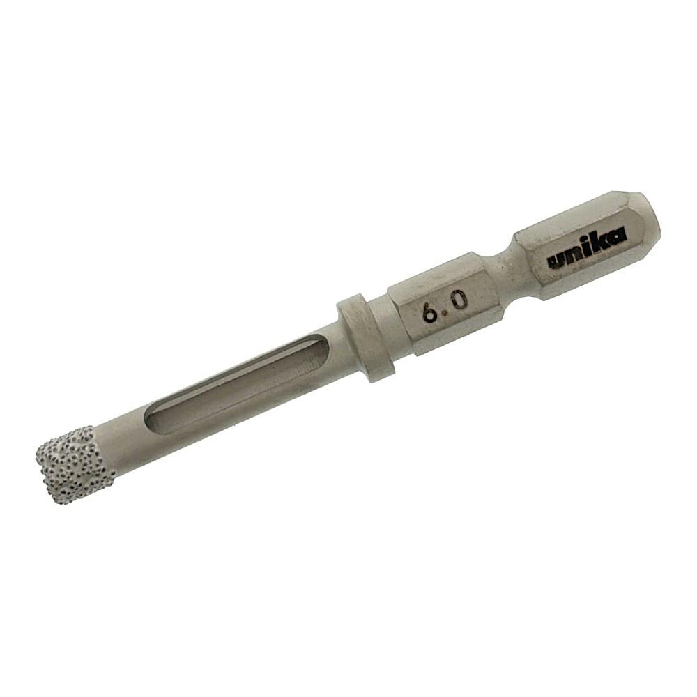 ユニカ 充電ダイヤコアビット セミドライ DJW6.0mm×60S DJW6.0X60S