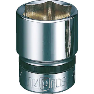 【CAINZ-DASH】京都機械工具 9.5sq.ソケット(六角) 対辺寸法8mm 差込角9.5mm NB3-08【別送品】