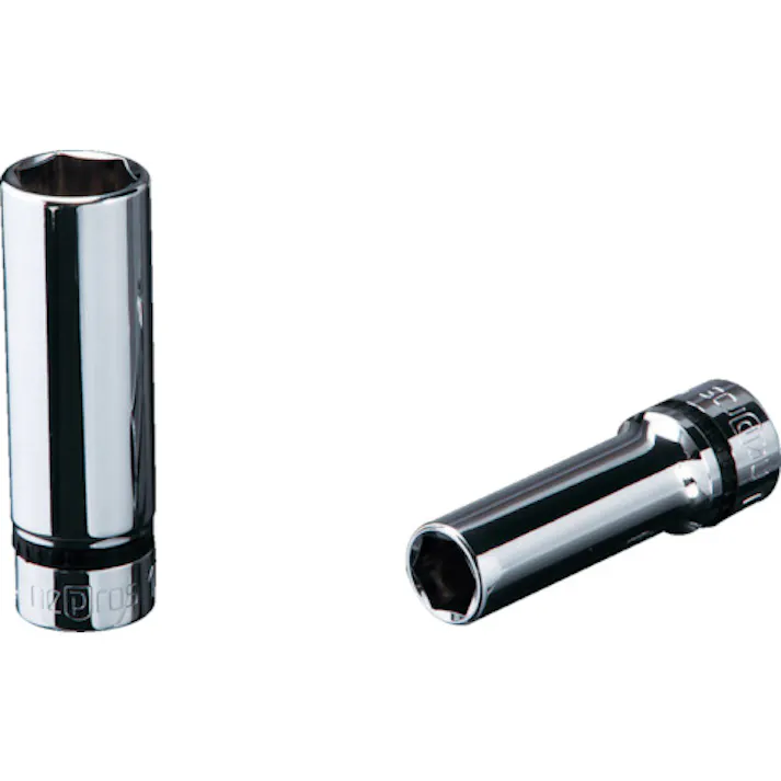 【CAINZ-DASH】京都機械工具 9.5sq.ディープソケット(六角) 対辺寸法24mm 差込角9.5mm 全長65mm NB3L-24【別送品】