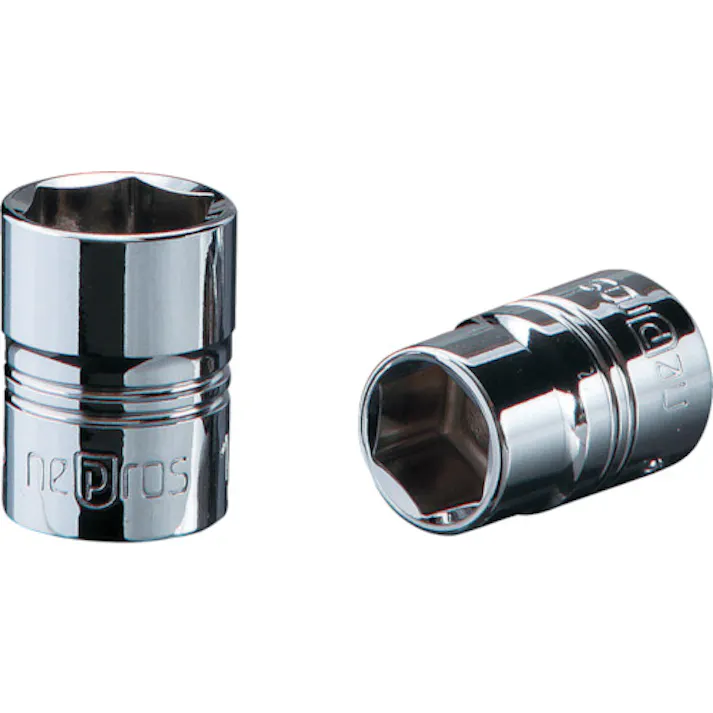 【CAINZ-DASH】京都機械工具 6.3sq.ソケット(六角) 対辺寸法10mm 差込角6.35mm NB2-10【別送品】