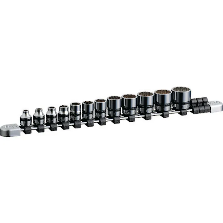 【CAINZ-DASH】京都機械工具 9.5sq.ソケットセット(12コ組) 差込数9.5mm 6角 12角 NTB312XA【別送品】