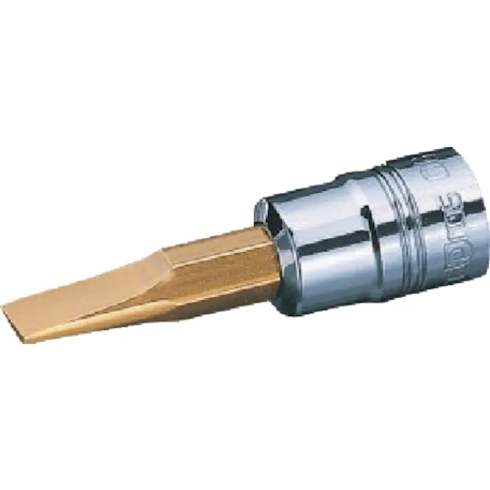 【CAINZ-DASH】京都機械工具 ドライバービットソケット 6.3sq.マイナスビットソケット 刃先1×6マイナス 全長47.7mm NBT2M-06【別送品】