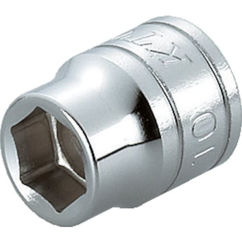 【CAINZ-DASH】京都機械工具 ９．５ｓｑ．ソケット（六角）　対辺寸法２４ｍｍ　差込角９．５ｍｍ　全長２９ｍｍ B3-24【別送品】