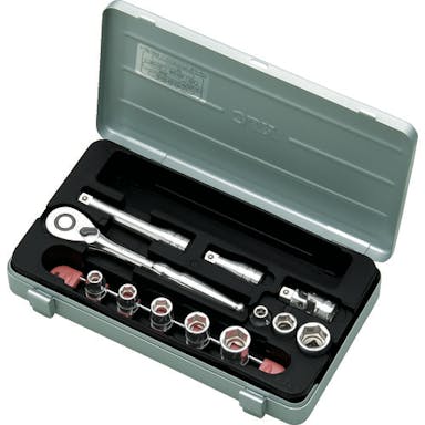 【CAINZ-DASH】京都機械工具 ９．５ｓｑ．ソケットレンチセット［１２点］【別送品】