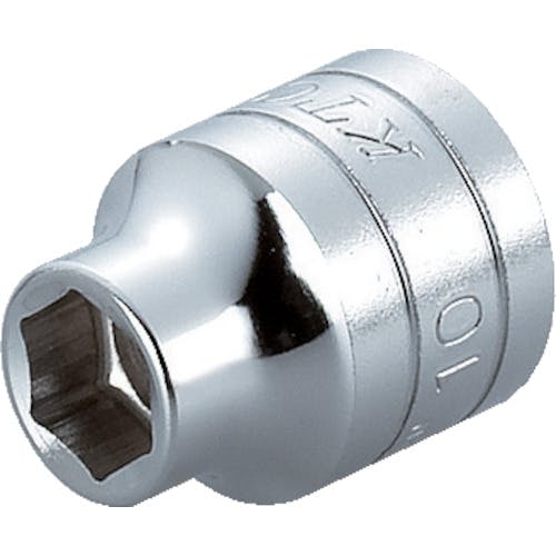 【CAINZ-DASH】京都機械工具 １２．７ｓｑ．ソケット（六角）　対辺寸法１２ｍｍ　差込角１２．７ｍｍ　全長３０．５ｍｍ B4-12【別送品】