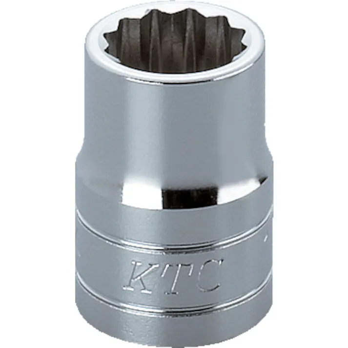 【CAINZ-DASH】京都機械工具 12.7sq.ソケット(十二角) 対辺寸法27mm 差込角12.7mm 全長39mm B4-27W【別送品】