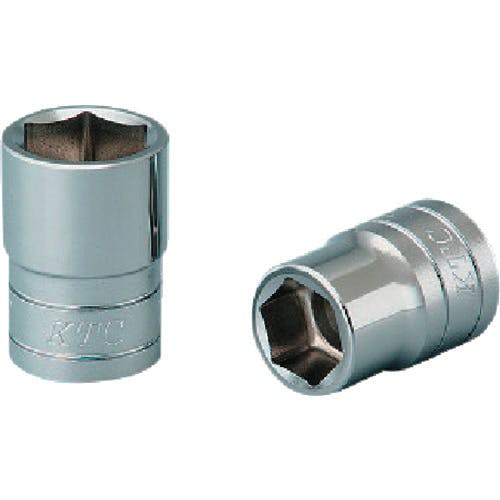 【CAINZ-DASH】京都機械工具 １２．７ｓｑ．ソケット（六角）パック・台紙仕様　差込角１２．７ｍｍ　Ｂ４－２７袋入り B4-27-S【別送品】