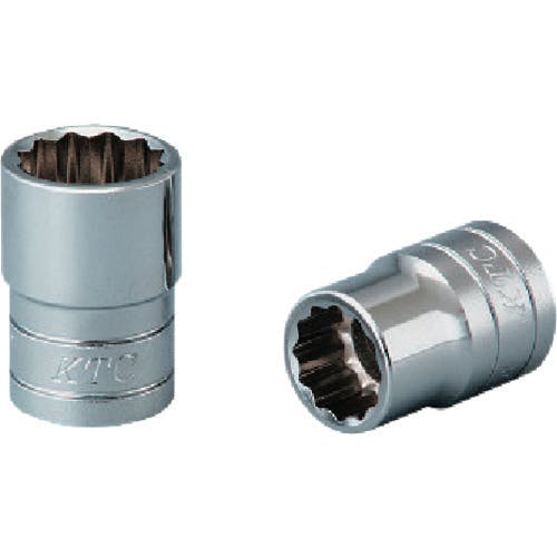 【CAINZ-DASH】京都機械工具 １２．７ｓｑ．ソケット（十二角）パック・台紙仕様　差込角１２．７ｍｍ　Ｂ４－１４Ｗ袋入り B4-14W-S【別送品】