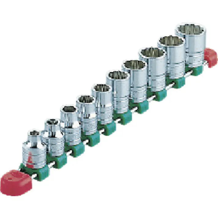 【CAINZ-DASH】京都機械工具 12.7sq.ソケットセット(10コ組) 差込角12.7mm 6角 12角 TB410XE【別送品】