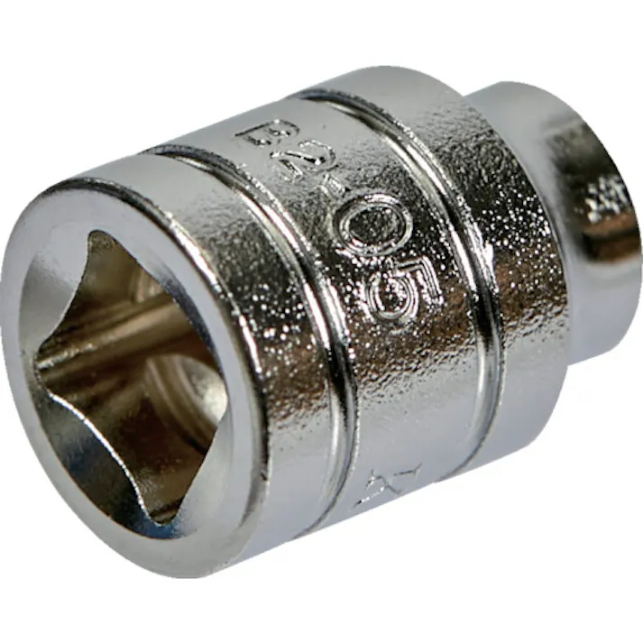 【CAINZ-DASH】京都機械工具 6.3sq.ソケット(六角) 対辺寸法5mm 差込角6.35mm 全長16mm B2-05【別送品】