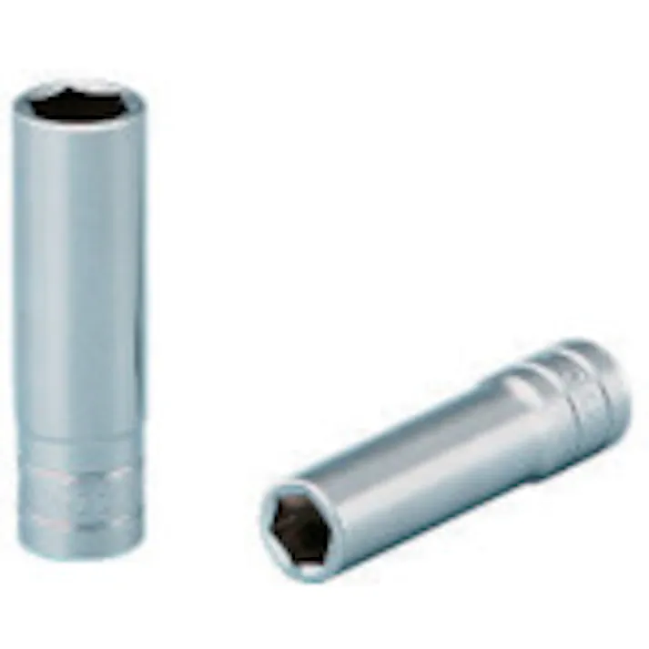 【CAINZ-DASH】京都機械工具 6.3sq.ソケット(六角) 対辺寸法7mm 差込角6.35mm 全長18mm B2-07【別送品】