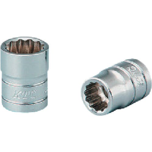 【CAINZ-DASH】京都機械工具 ６．３ｓｑ．ソケット（十二角）パック・台紙仕様　差込角６．３５ｍｍ　Ｂ２－１０袋入り B2-10W-S【別送品】