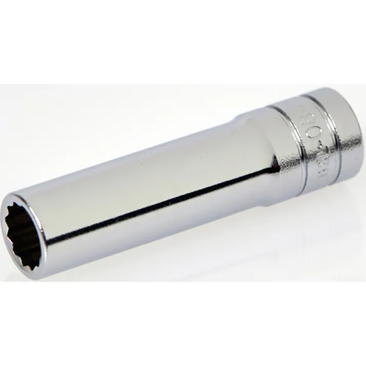 【CAINZ-DASH】京都機械工具 6.3sq.ディープソケット(十二角)08mm B2L-08W【別送品】