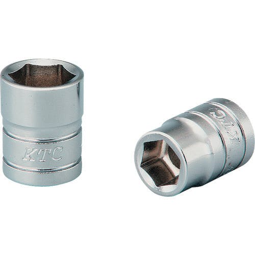 【CAINZ-DASH】京都機械工具 ６．３ｓｑ．ソケット（六角）　対辺寸法１／４ｉｎｃｈ　全長１８ｍｍ B2-1/4【別送品】