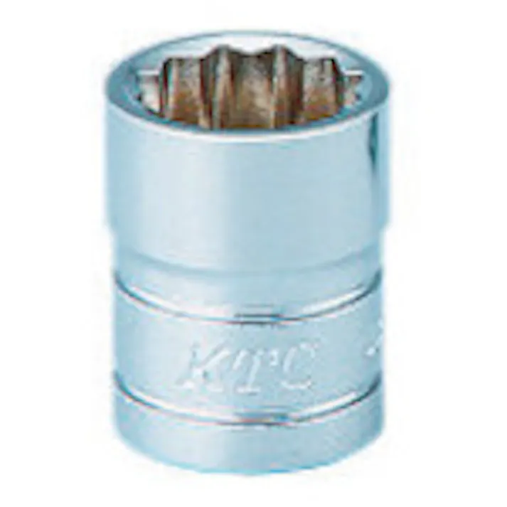 【CAINZ-DASH】京都機械工具 6.3sq.ソケット(十二角) 対辺寸法7/16inch 差込角6.35mm 全長19mm B2-7/16W【別送品】
