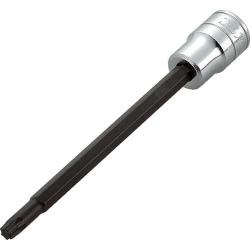 【CAINZ-DASH】京都機械工具 ９．５ｓｑ．ロングＴ型トルクスビットソケットＴ４５ BT3-T45L【別送品】