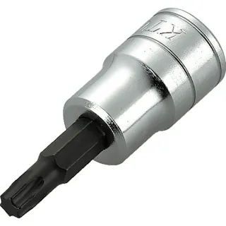 【CAINZ-DASH】京都機械工具 9.5sq.ショートT型トルクスビットソケット T20 先端寸法3.84mm BT3-T20S【別送品】