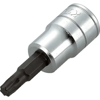 【CAINZ-DASH】京都機械工具 9.5sq.ショートT型トルクスビットソケット T50 先端寸法8.79mm BT3-T50S【別送品】