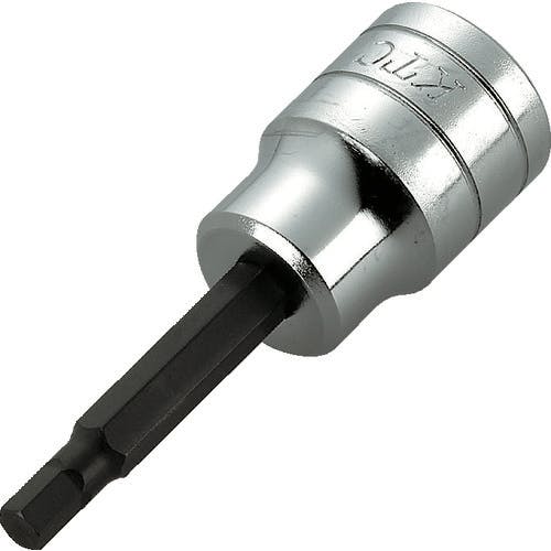 【CAINZ-DASH】京都機械工具 １２．７ｓｑ．ヘキサゴンビットソケット　対辺寸法５ｍｍ　差込角１２．７ｍｍ　全長７０ｍｍ BT4-05【別送品】