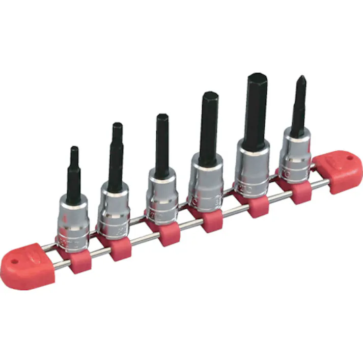 【CAINZ-DASH】京都機械工具 9.5sq.ショートヘキサゴンビットソケットセット(9コ組) ショートタイプ TBT3S09H【別送品】