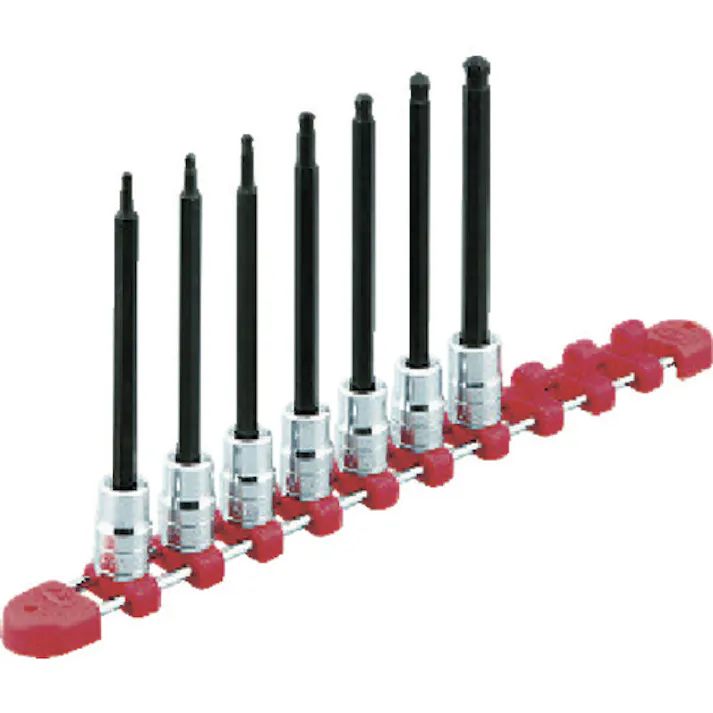 【CAINZ-DASH】京都機械工具 9.5sq.ロングボールポイントヘキサゴンビットソケットセット7コ組 TBT3L07BPBH【別送品】