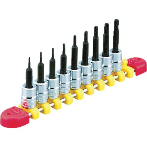 【CAINZ-DASH】京都機械工具 １２．７ｓｑ．ヘキサゴンビットソケットセット［９コ組］ TBT409BH【別送品】