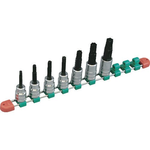 【CAINZ-DASH】京都機械工具 １２．７ｓｑ．Ｔ型トルクスビットソケットセット［７コ組］ TBT407T【別送品】