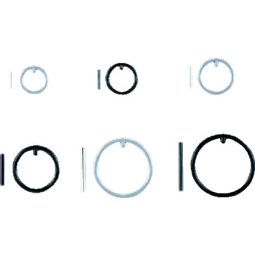 【CAINZ-DASH】京都機械工具 ピンφ２．５×１５ｍｍ・リングφ２６　セット（各５） PR-1519【別送品】