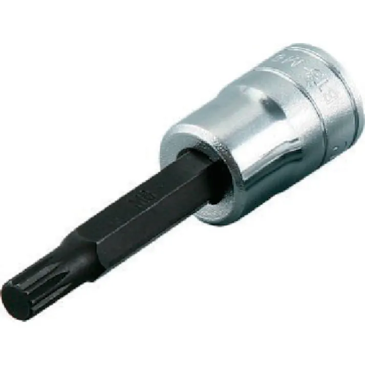 【CAINZ-DASH】京都機械工具 9.5sq.三重四角ビットソケット 対辺寸法10mm 差込角9.5mm 全長72mm BT3-M10【別送品】