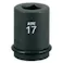 【CAINZ-DASH】京都機械工具 19.0sq.インパクトレンチ用インナソケット ピン・リング付 17mm ABP6-17SQP【別送品】
