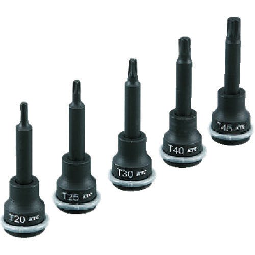 【CAINZ-DASH】京都機械工具 ９．５ｓｑ．Ｔ型インパクトトルクスレンチセット［５コ組］ TBTP305T【別送品】