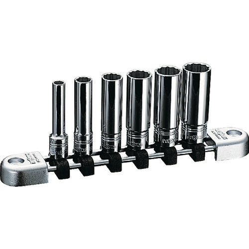 【CAINZ-DASH】京都機械工具 ６．３ｓｑ．ディープソケットセット［６コ組］ NTB2L06WA【別送品】