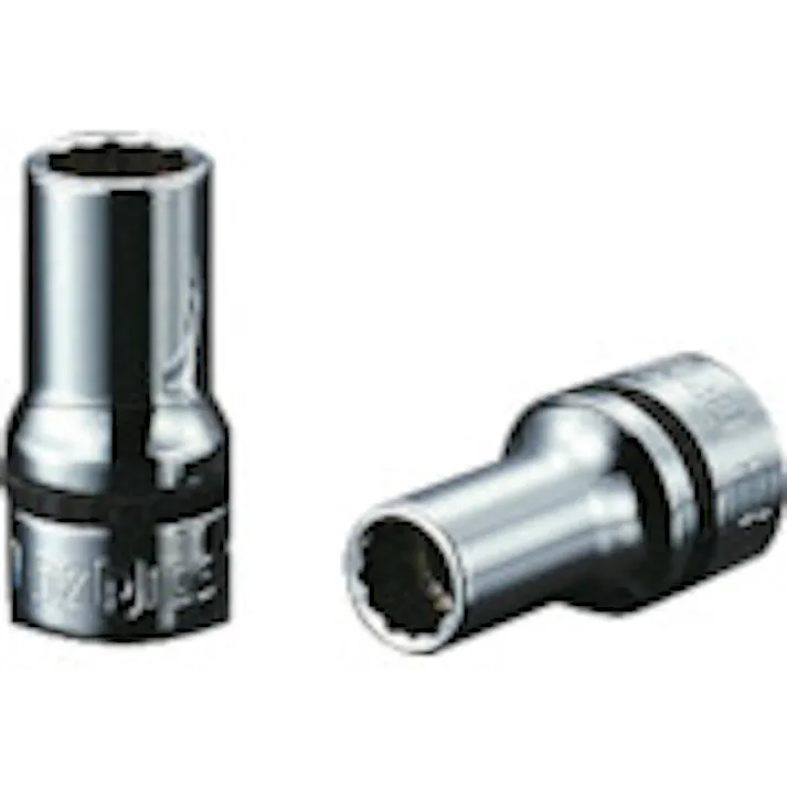 【CAINZ-DASH】京都機械工具 9.5sq.セミディープソケット(十二角) 対辺寸法19mm 差込角9.5mm 全長40mm NB3M-19W【別送品】