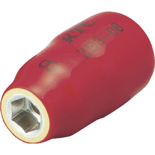 京都機械工具 絶縁工具 9.5sq.ソケット 8mm ZB3-08 絶縁ソケット 京都機械工具 絶縁工具 9.5sq.ソケット 8mm ZB3-08 絶縁ソケット