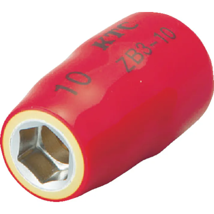 【CAINZ-DASH】京都機械工具 絶縁工具 9.5sq.ソケット 10mm ZB3-10【別送品】