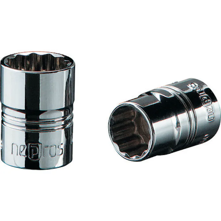 【CAINZ-DASH】京都機械工具 6.3sq.ソケット(十二角) 対辺寸法6mm 差込角6.5mm 全長18mm NB2-06W【別送品】