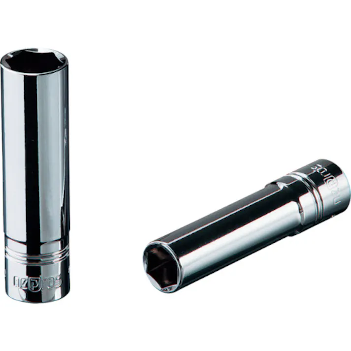 【CAINZ-DASH】京都機械工具 6.3sq.ディープソケット(六角) 対辺寸法3/16inch 全長50mm NB2L-3/16【別送品】