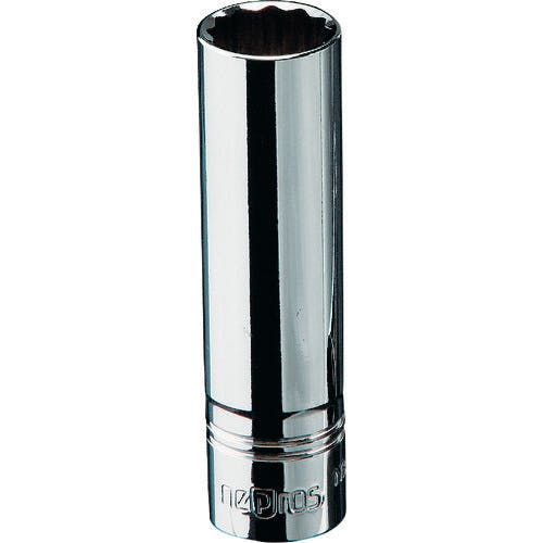 【CAINZ-DASH】京都機械工具 ６．３ｓｑ．ディープソケット（十二角）　対辺寸法７／３２ｉｎｃｈ　全長５０ｍｍ NB2L-7/32W【別送品】