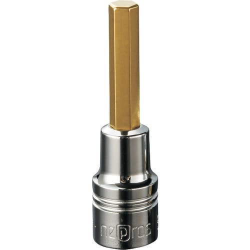 【CAINZ-DASH】京都機械工具 ６．３ｓｑ．ヘキサゴンビットソケット　対辺寸法２ｍｍ　全長３８．７ｍｍ NBT2-02【別送品】