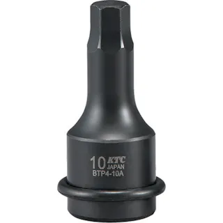 【CAINZ-DASH】京都機械工具 12.7sq. インパクトレンチ用ヘキサゴンレンチ 対辺寸法7mm 全長60mm BTP4-07AP【別送品】